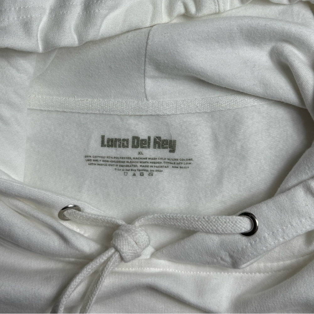 Official Lana Del Rey White 'Tunnel under Ocean Blvd' Graphic Hoodie - Picture 3 of 9